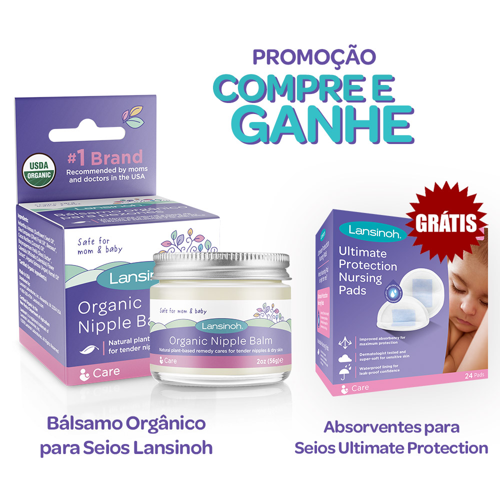 Bálsamo Orgânico para Seios Lansinoh – Ganhe Absorvente para Seios Ultimate Protection-0